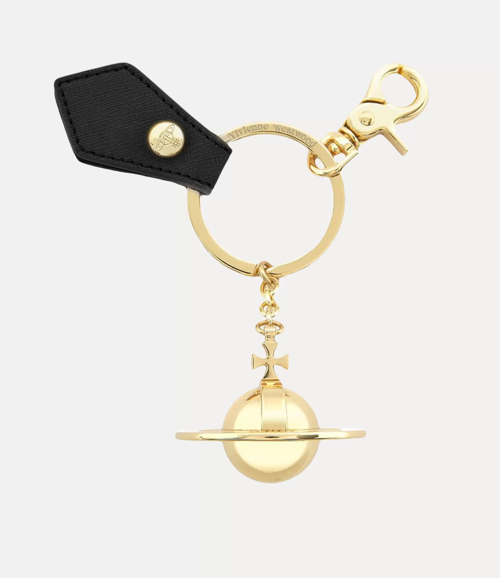 Vivienne Westwood Keyrings*3d orb light gold Black