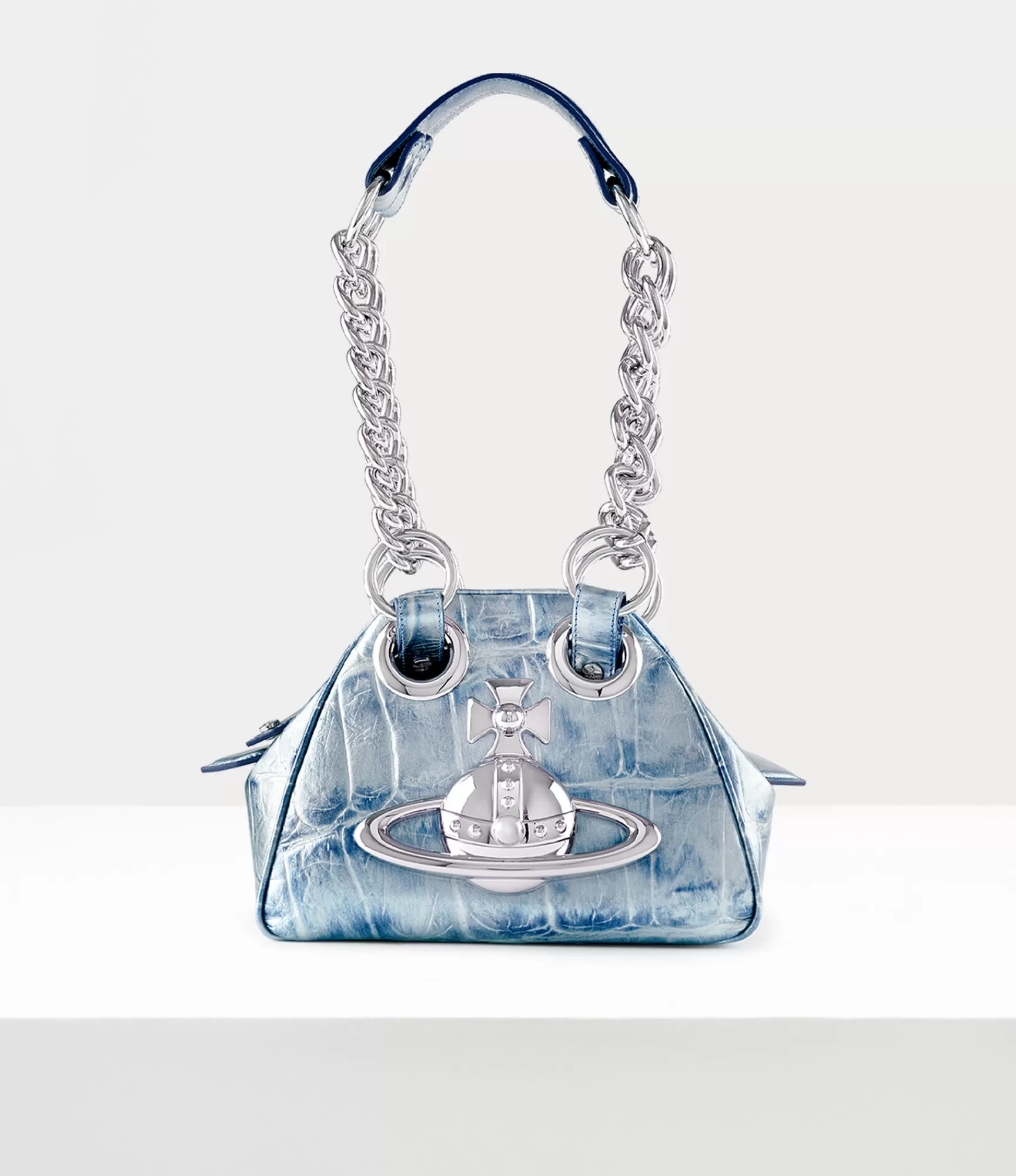 Vivienne Westwood Handbags*Archive orb chain handbag Blue