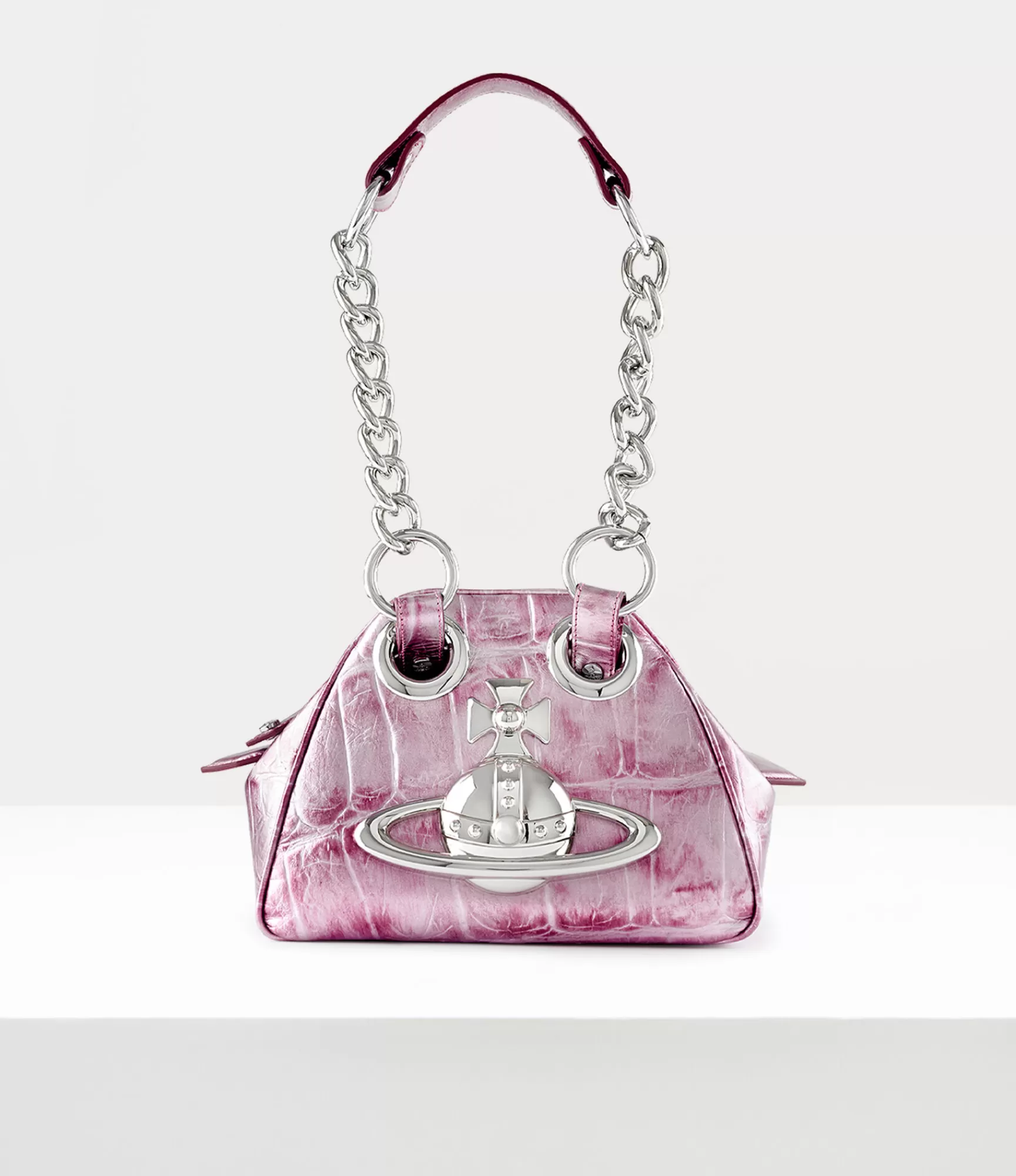 Vivienne Westwood Handbags*Archive orb chain handbag Pink