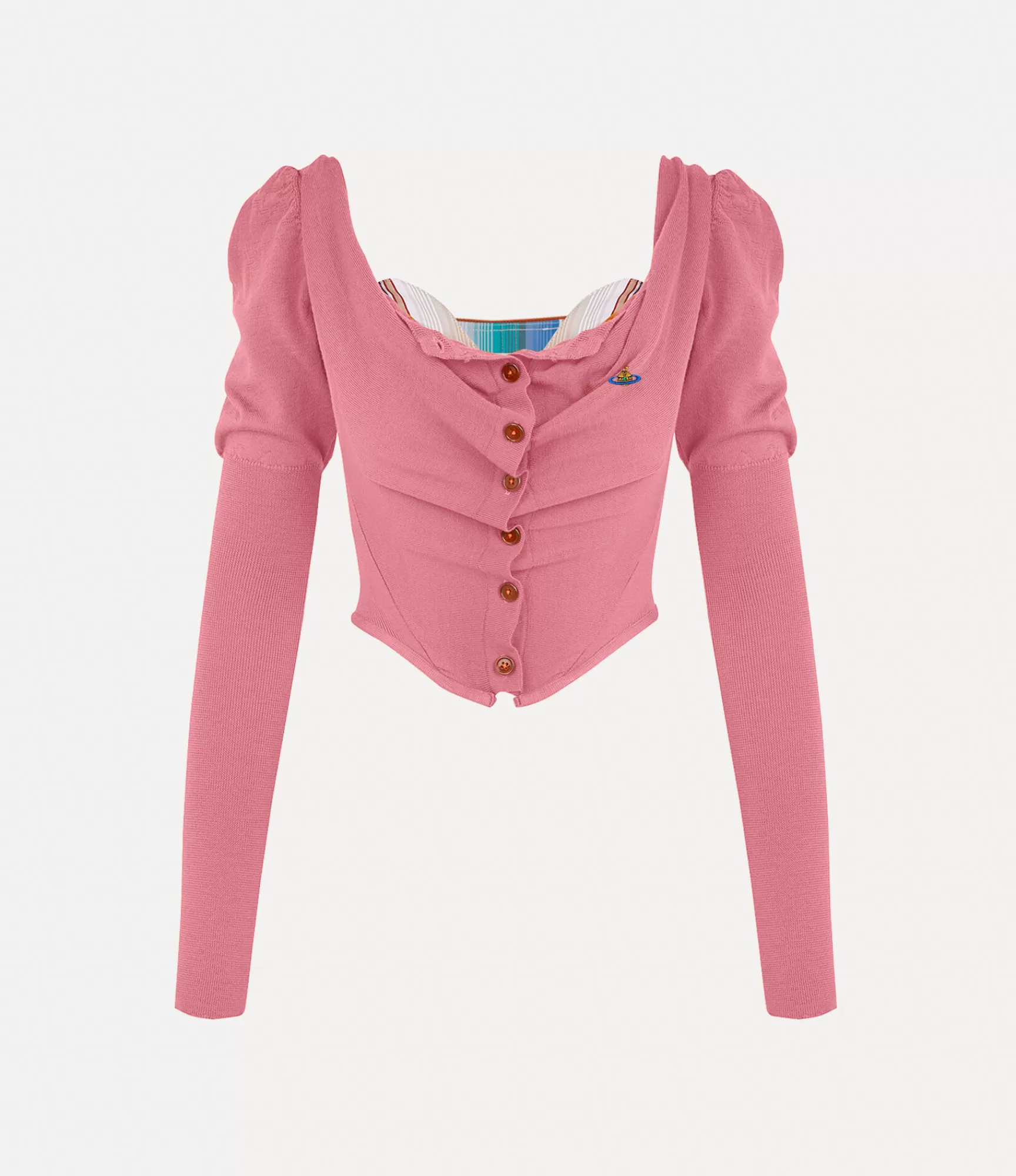 Vivienne Westwood Knitwear | Corsets*Bea corset cardi Bubblegum