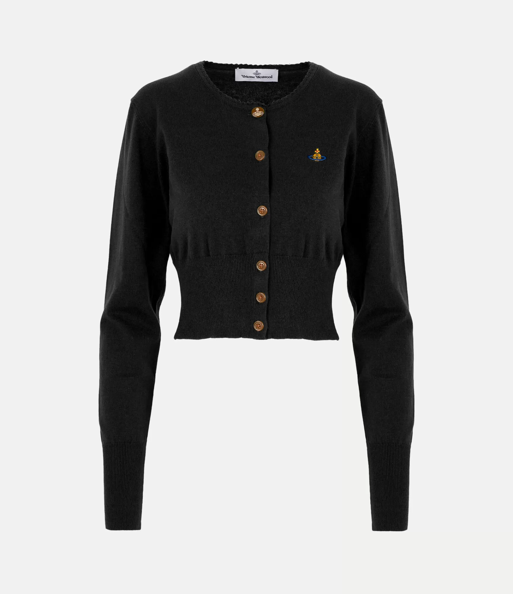 Vivienne Westwood Knitwear*Bea cropped cardi Black