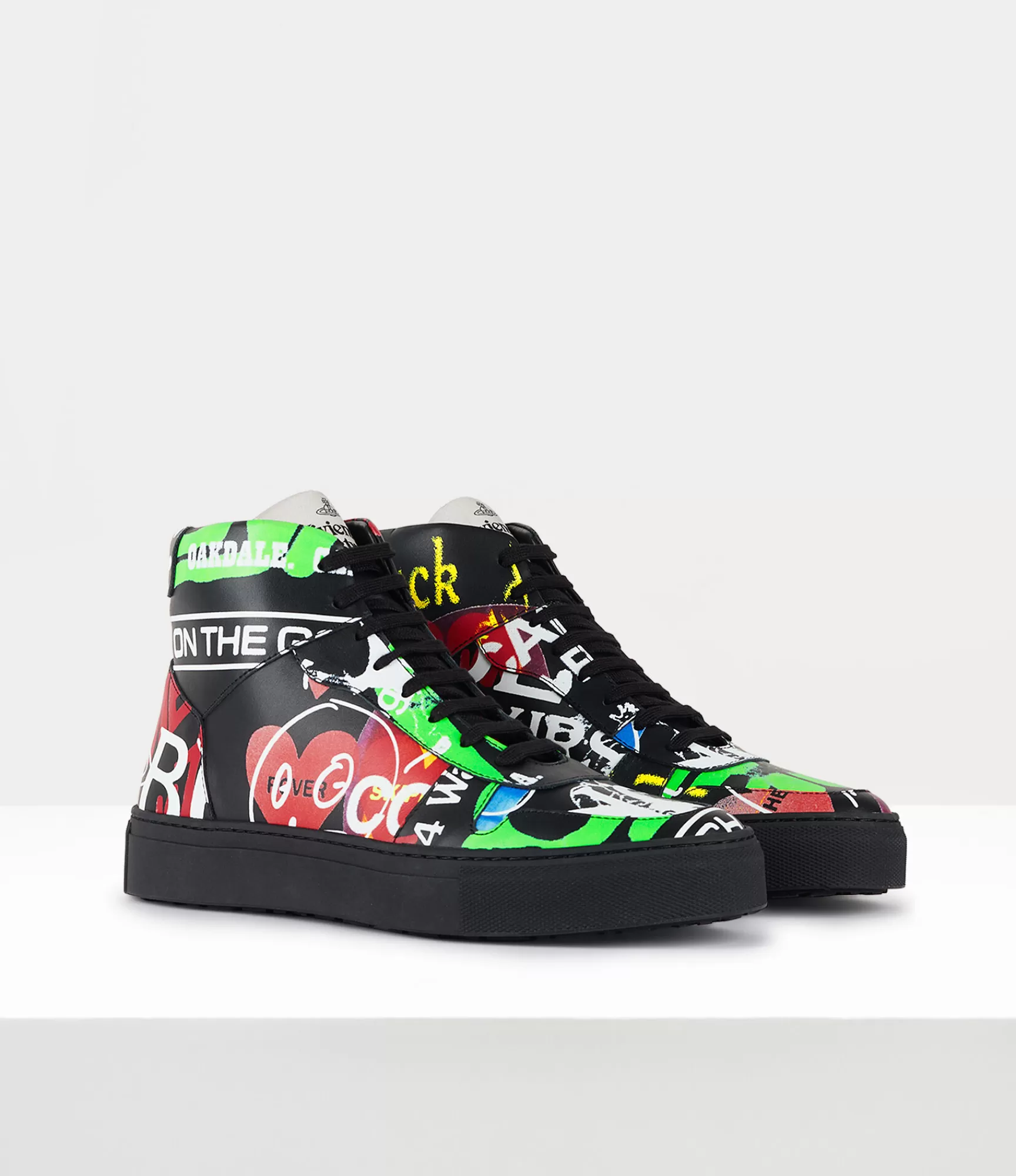 Vivienne Westwood Trainers*Classic trainer high top Print On Black