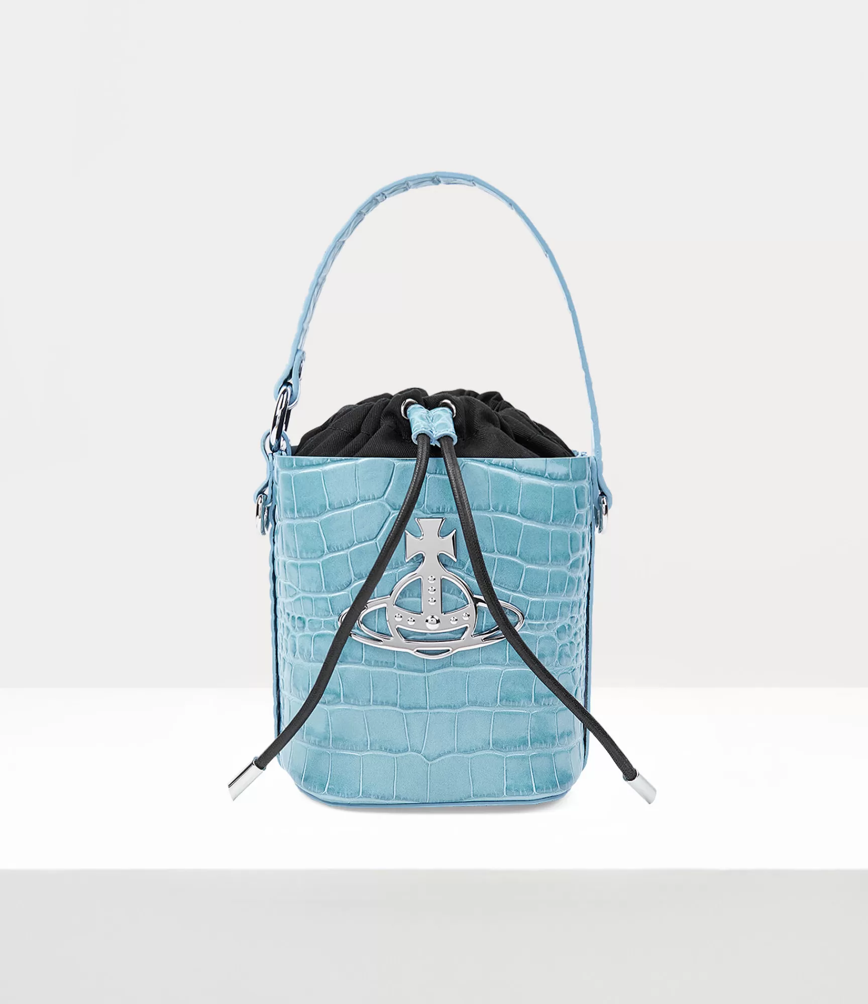 Vivienne Westwood Handbags*Daisy drawstring bucket Light Blue