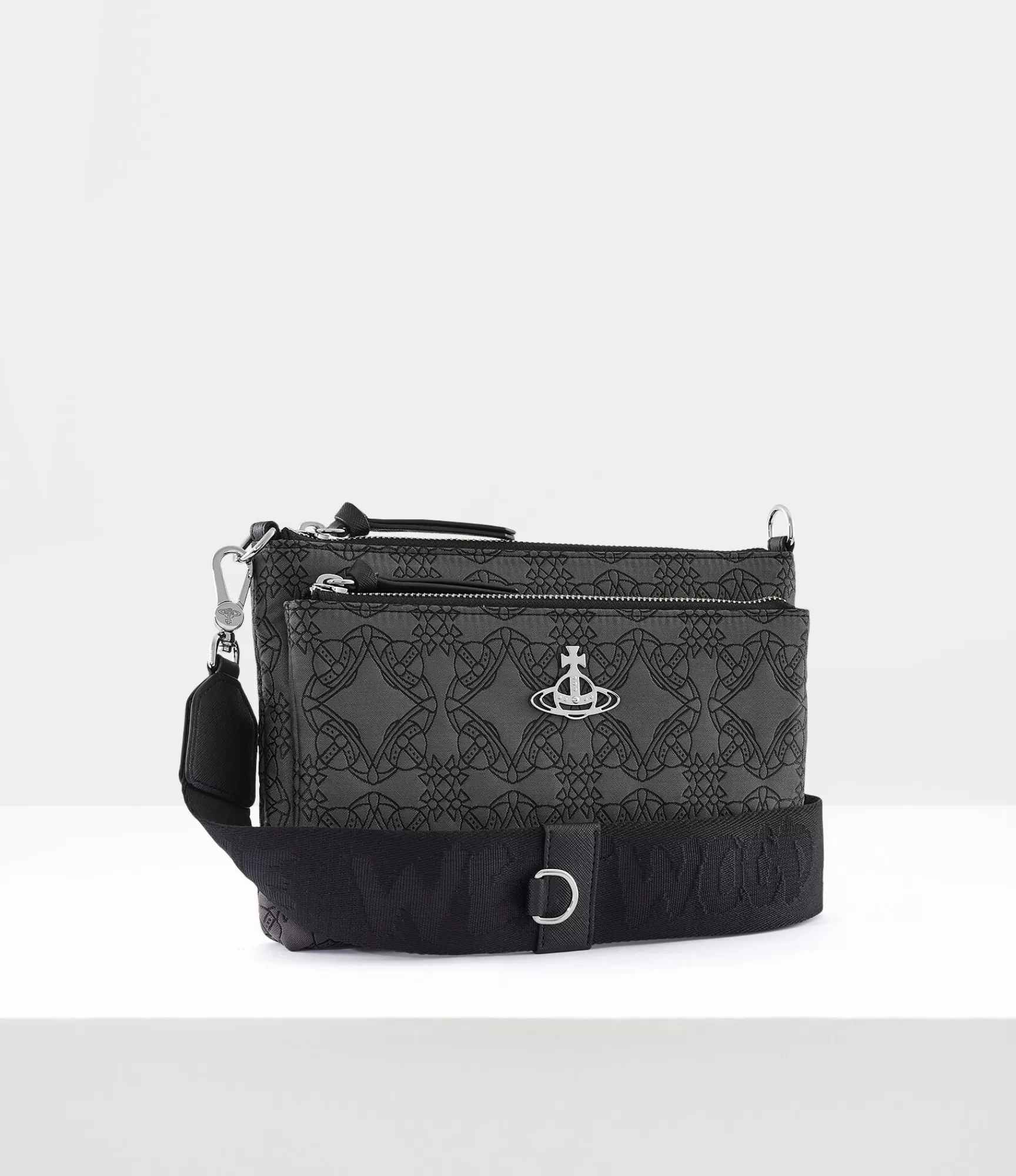 Vivienne Westwood Crossbody Bags*Db pouch crossbody Black / Grey
