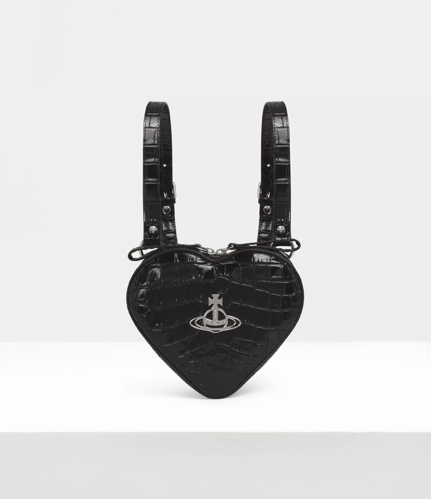 Vivienne Westwood Crossbody Bags*Ella heart mini backpack Black