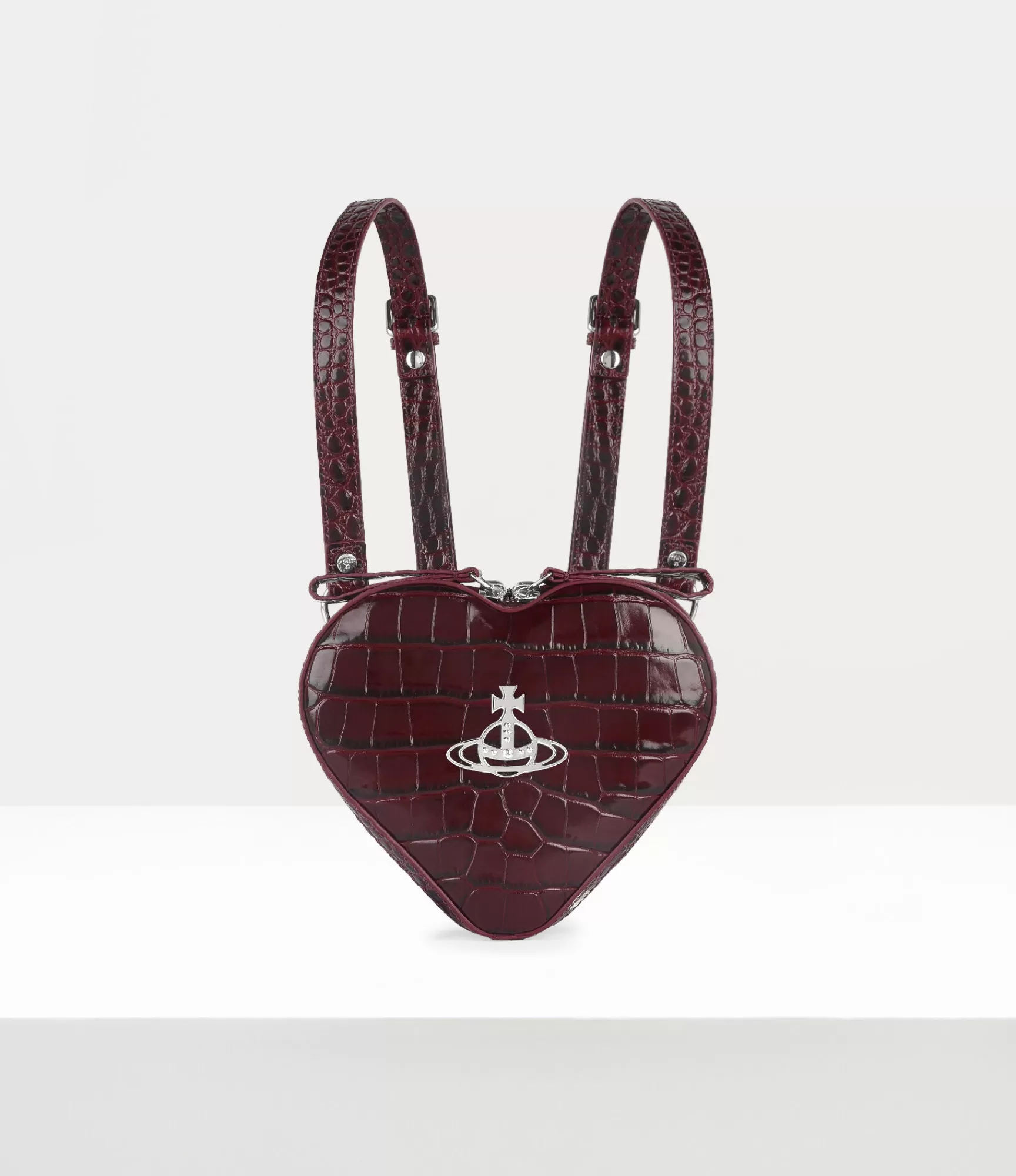 Vivienne Westwood Crossbody Bags*Ella heart mini backpack Burgundy