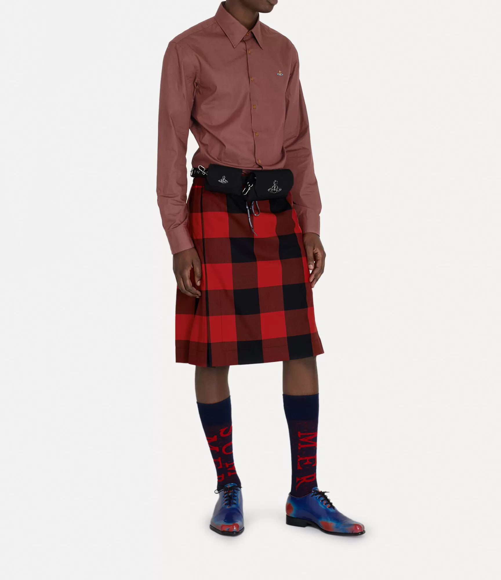 Vivienne Westwood Trousers and Shorts*Kilt Red/black