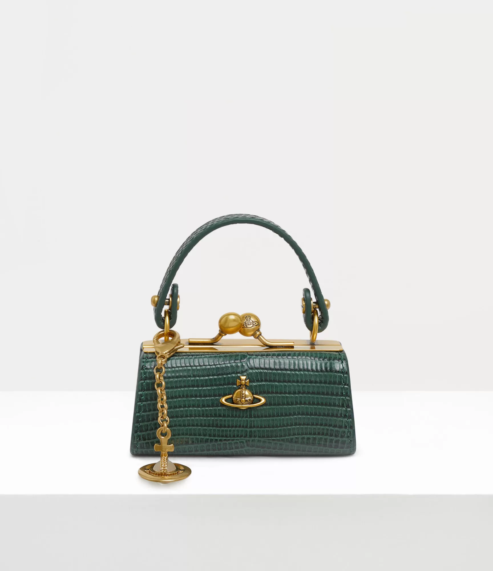 Vivienne Westwood Handbags*Lizard doll bag Green