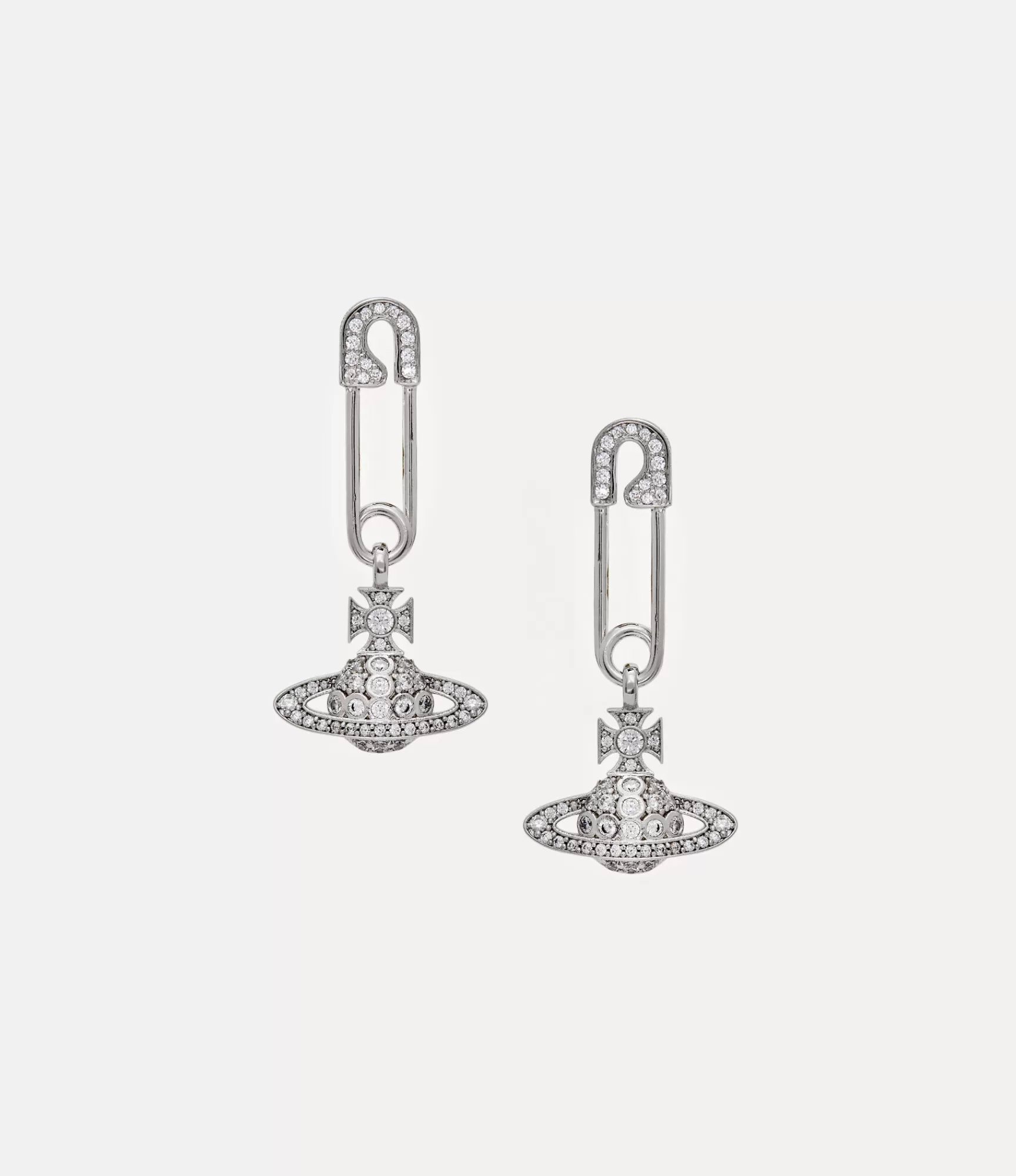 Vivienne Westwood Earrings*Lucrece earrings Platinum / White Cz