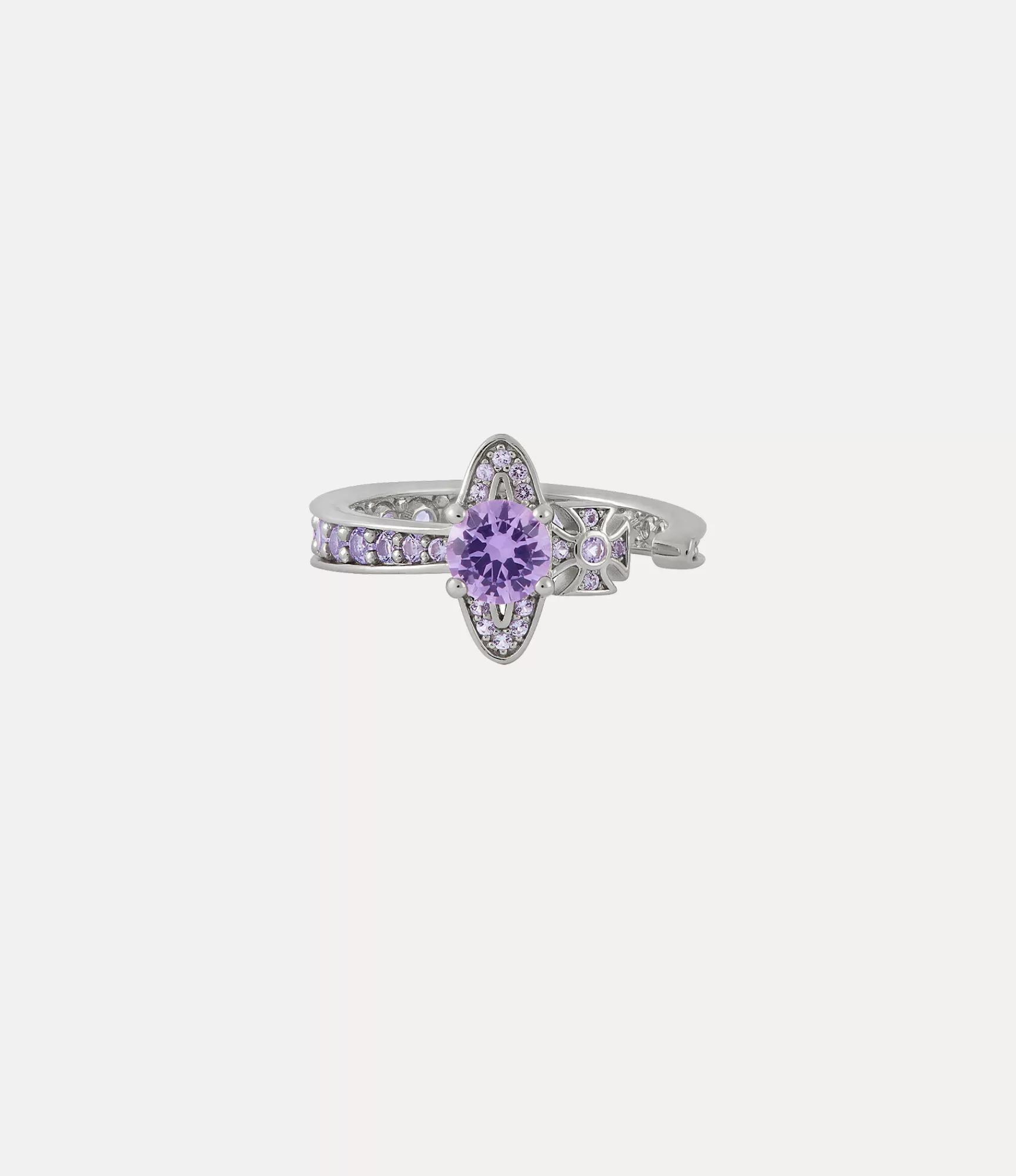 Vivienne Westwood Rings*Maitena ring Platinum / Lavender Cz