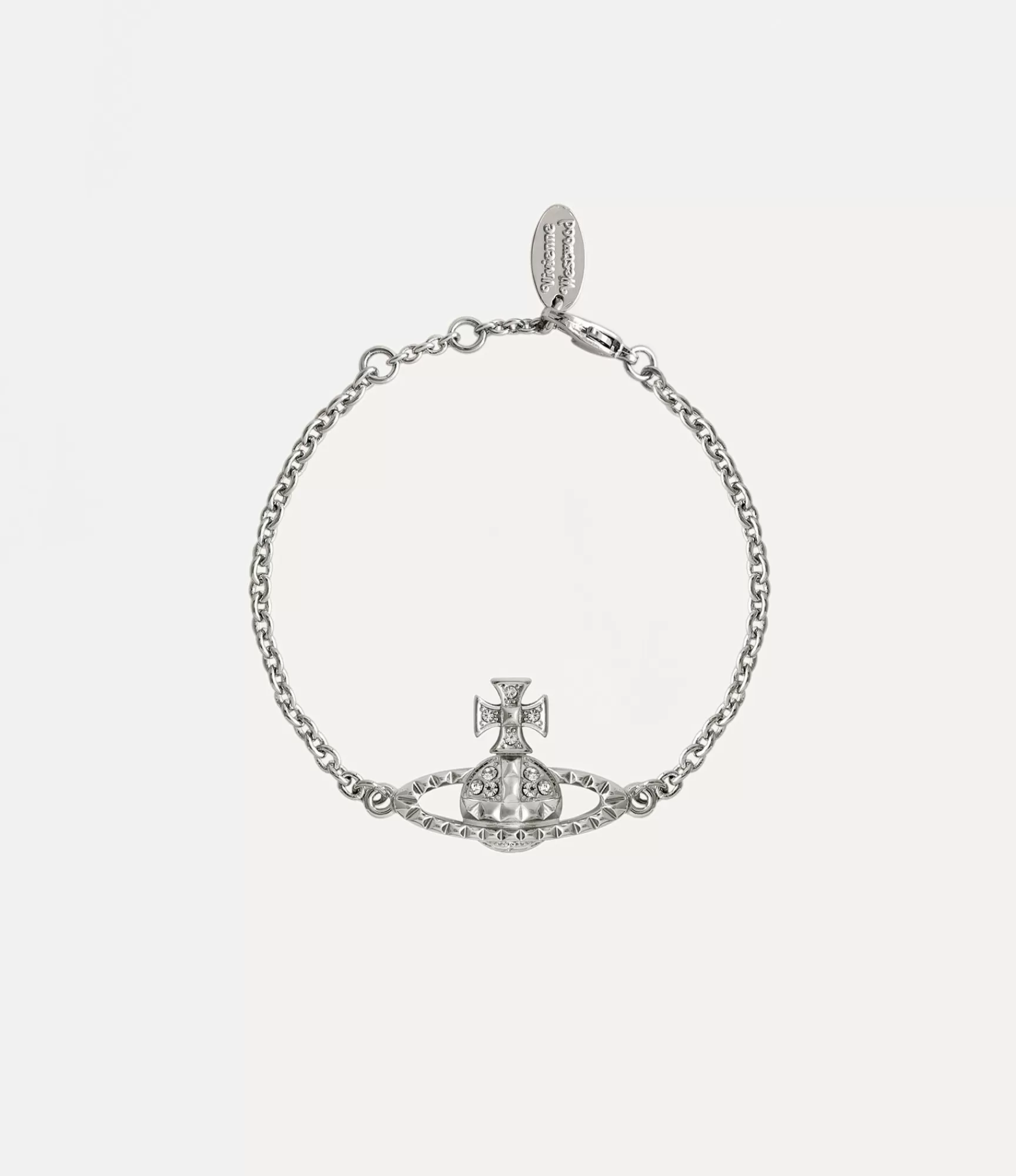 Vivienne Westwood Bracelets*Mayfair bas relief bracelet Rhodium Crystal