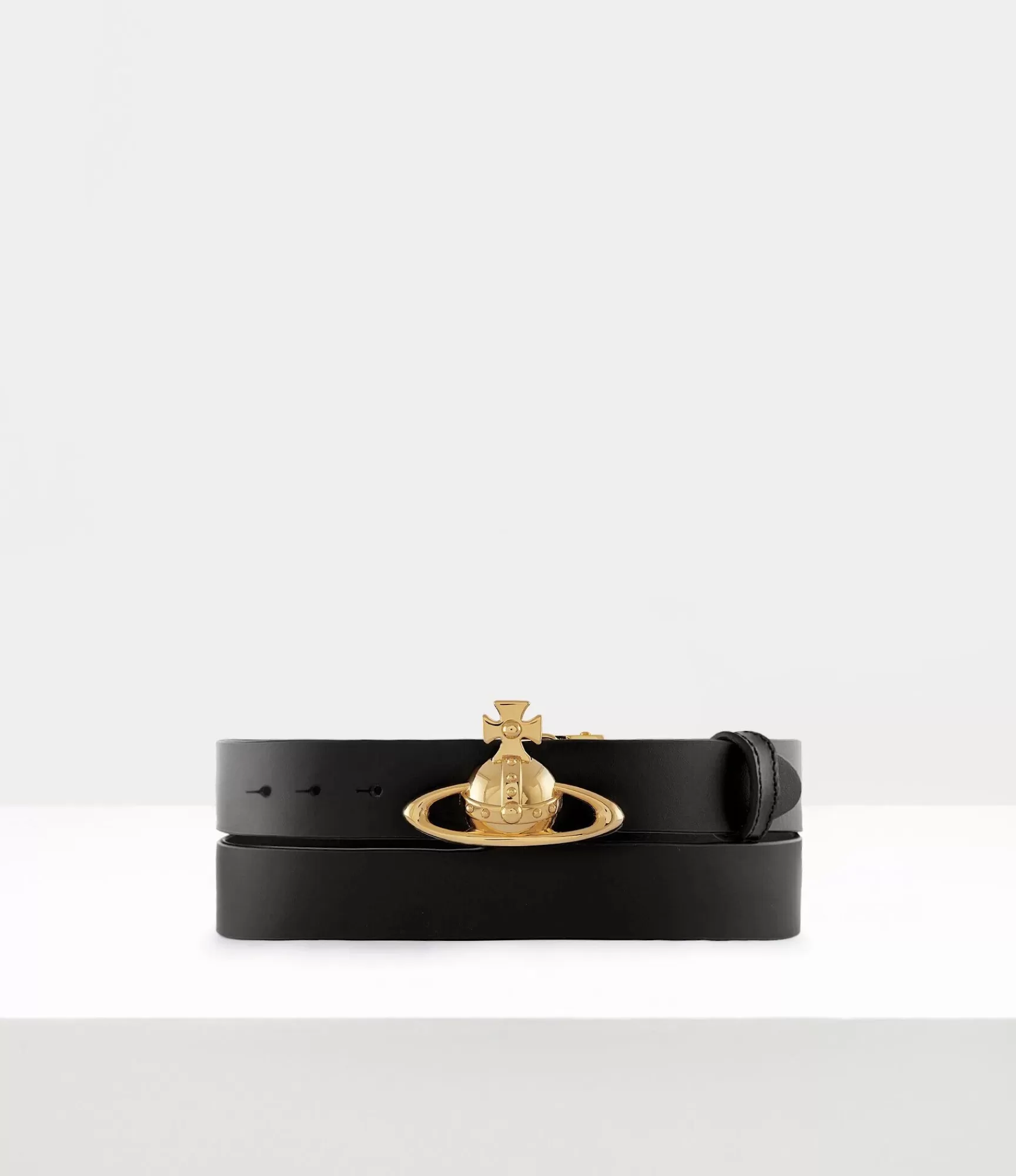 Vivienne Westwood Belts and Harnesses*Orb buckle belt / light gold Black