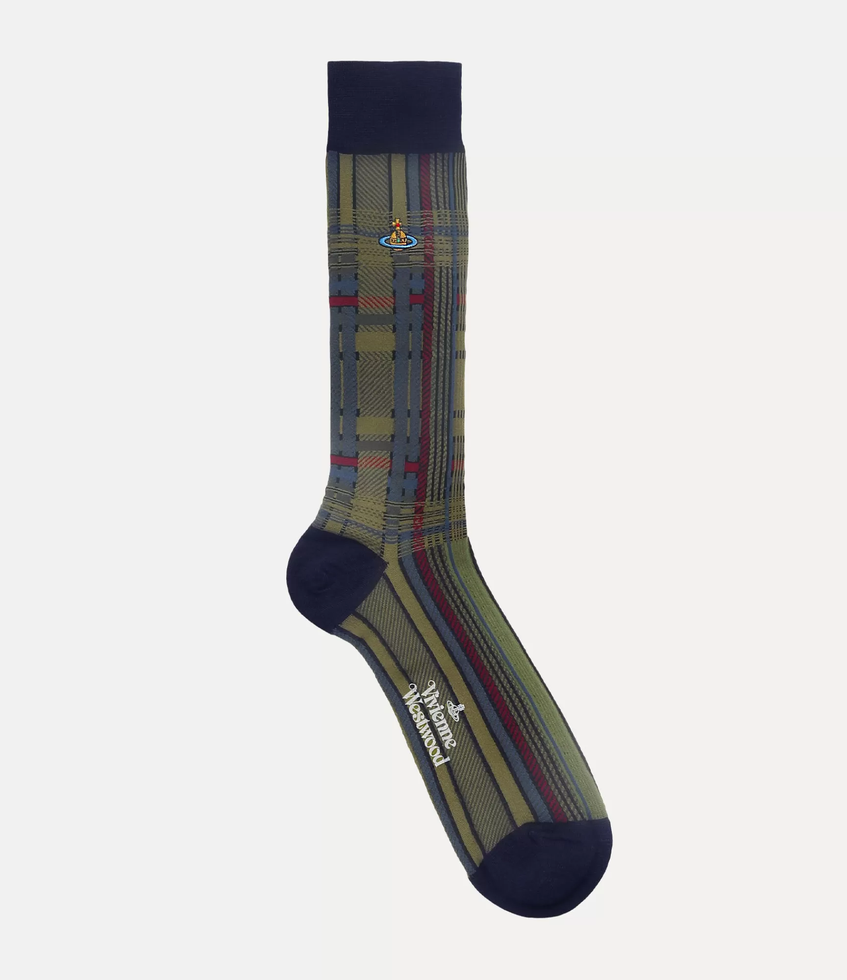 Vivienne Westwood Socks | Socks and Tights*Oversize madras socks Dark Blue