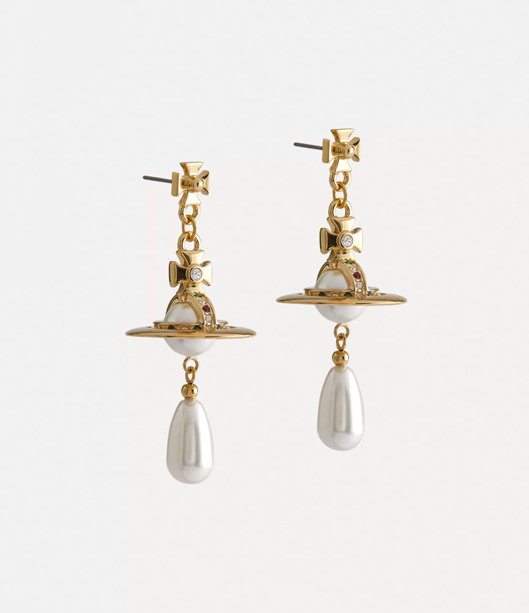 Vivienne Westwood Earrings*Pearl drop earrings Gold/pearl/multi
