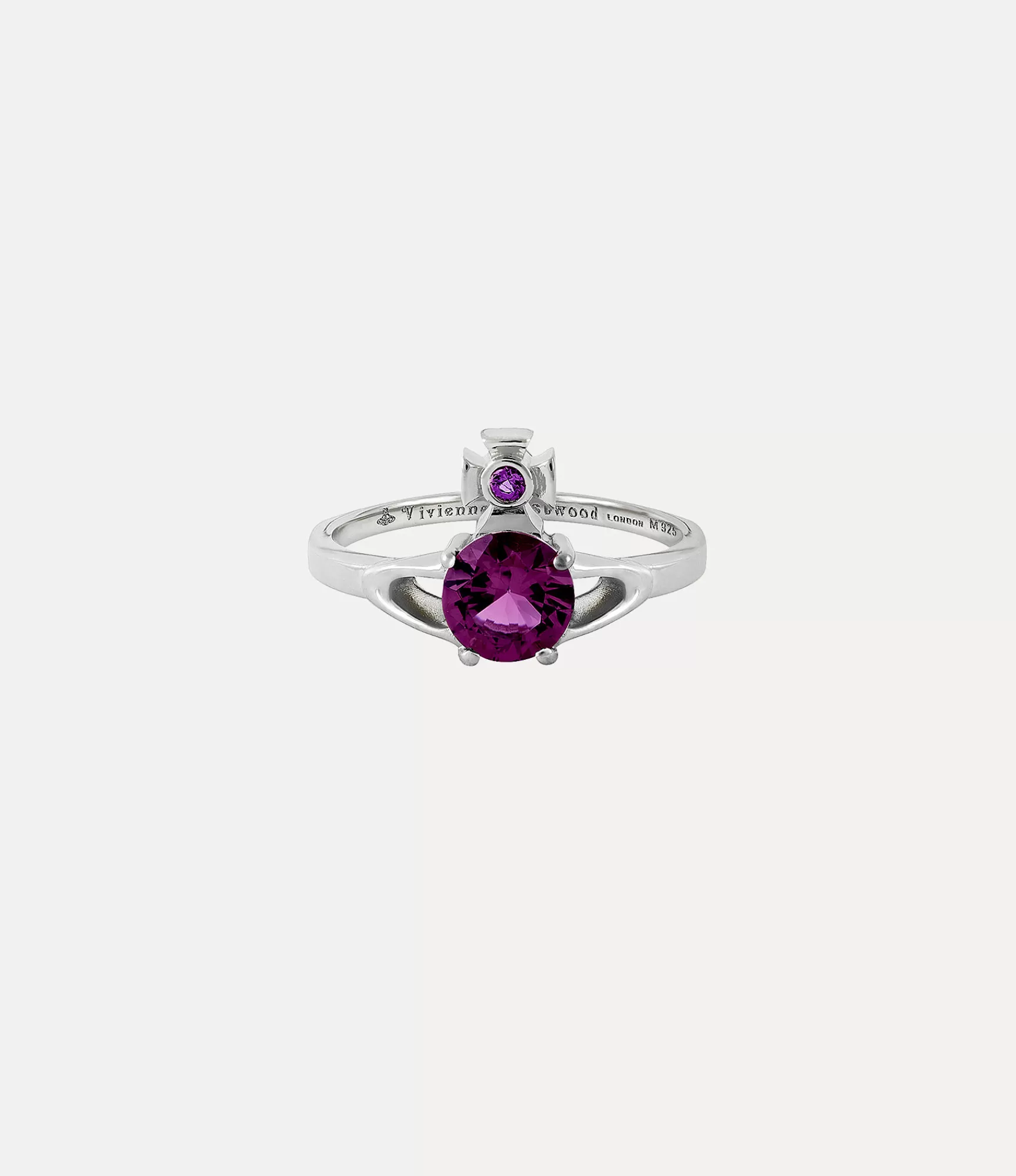Vivienne Westwood Rings*Reina petite ring Platinum / Purple Cz