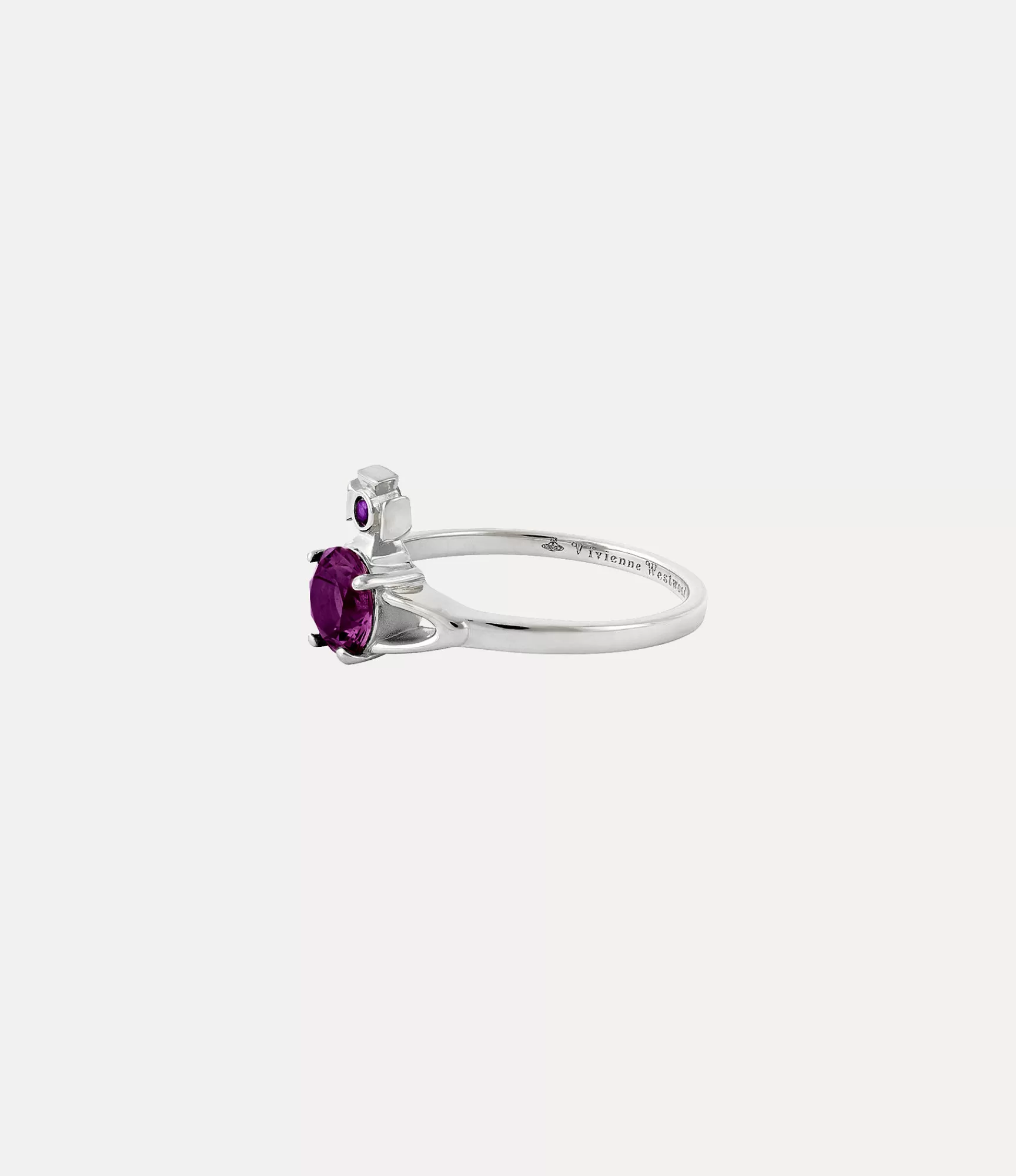 Vivienne Westwood Rings*Reina petite ring Platinum / Purple Cz