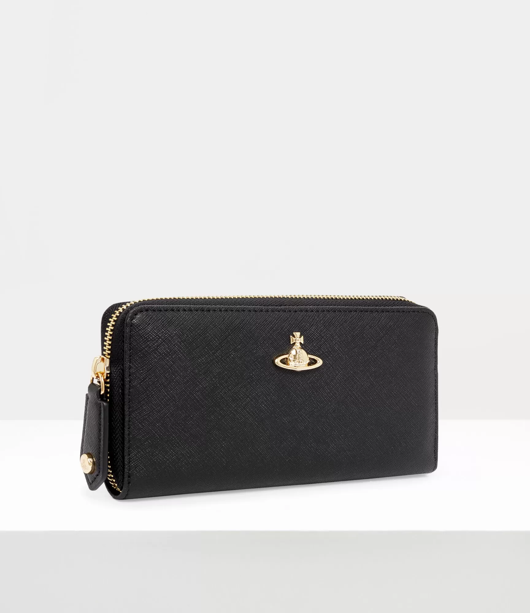 Vivienne Westwood Wallets and Purses*Saffiano classic zip round wallet Black