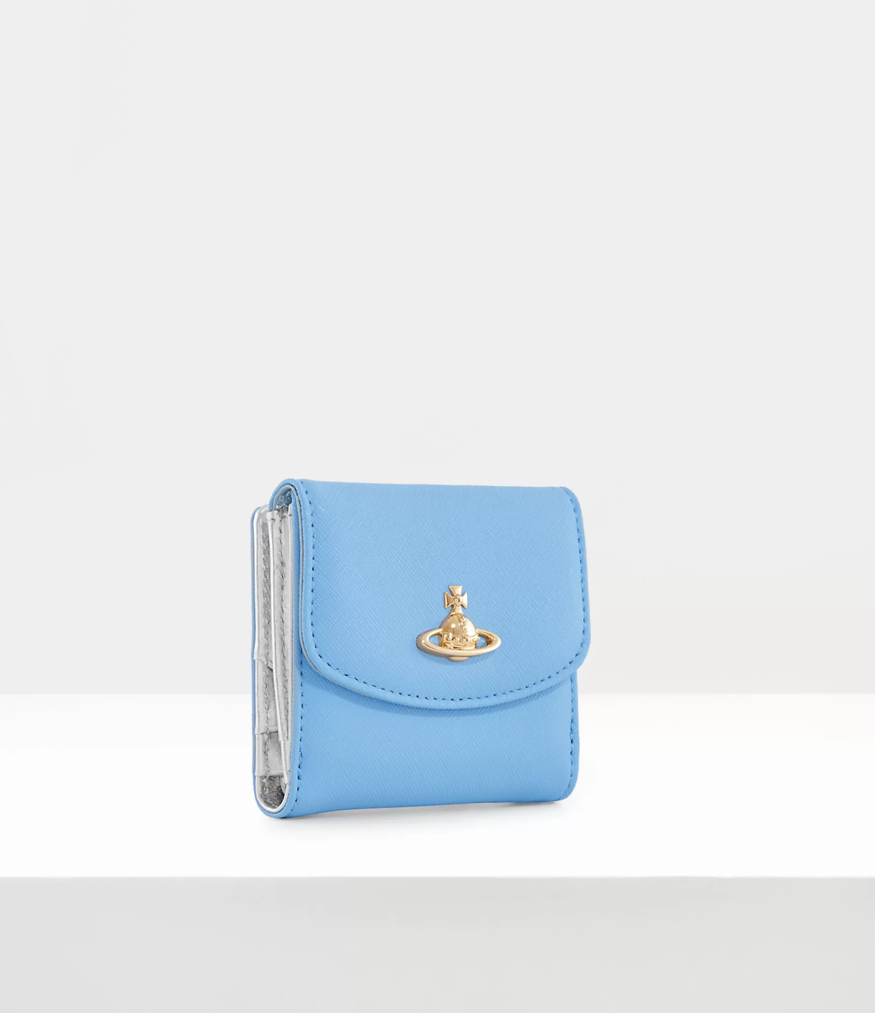 Vivienne Westwood Wallets and Purses*Saffiano small wallet Light Blue