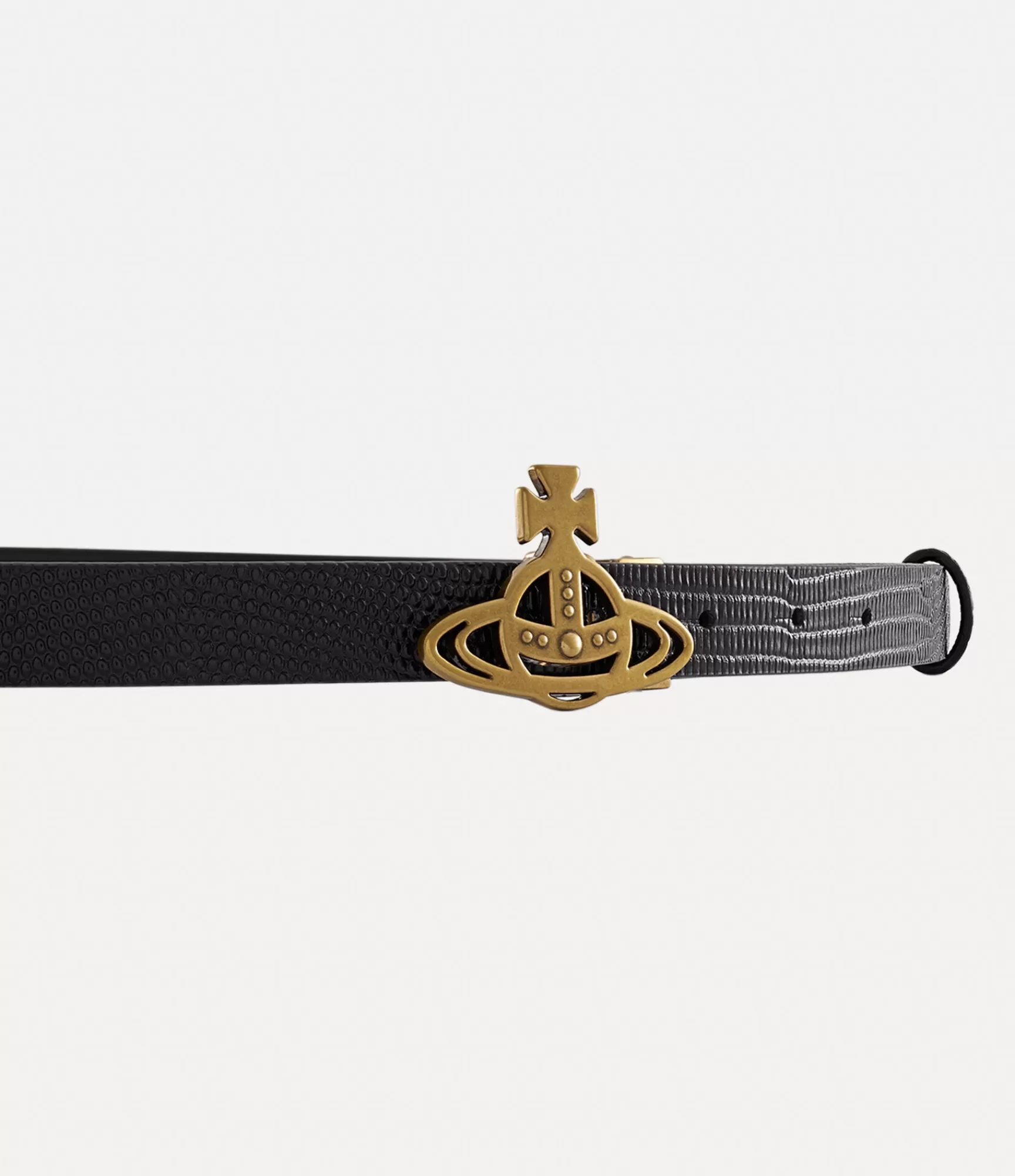 Vivienne Westwood Belts and Harnesses*Sm. line orb buckle/brass Black