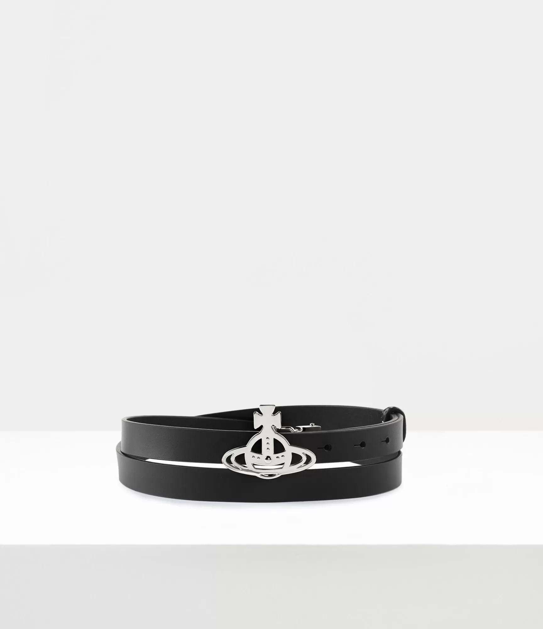 Vivienne Westwood Belts and Harnesses*Small line orb buckle belt / silver Black