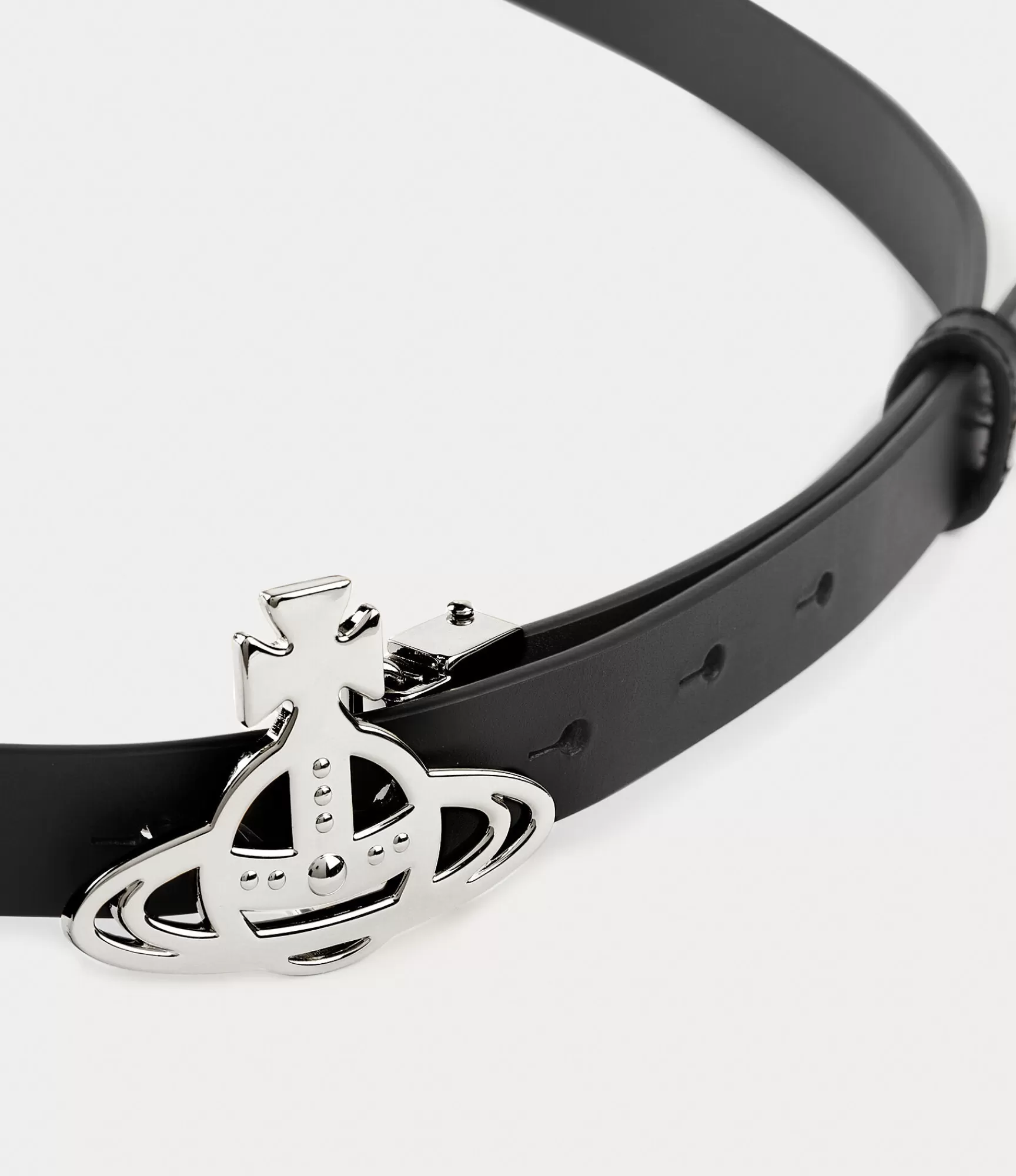 Vivienne Westwood Belts and Harnesses*Small line orb buckle belt / silver Black