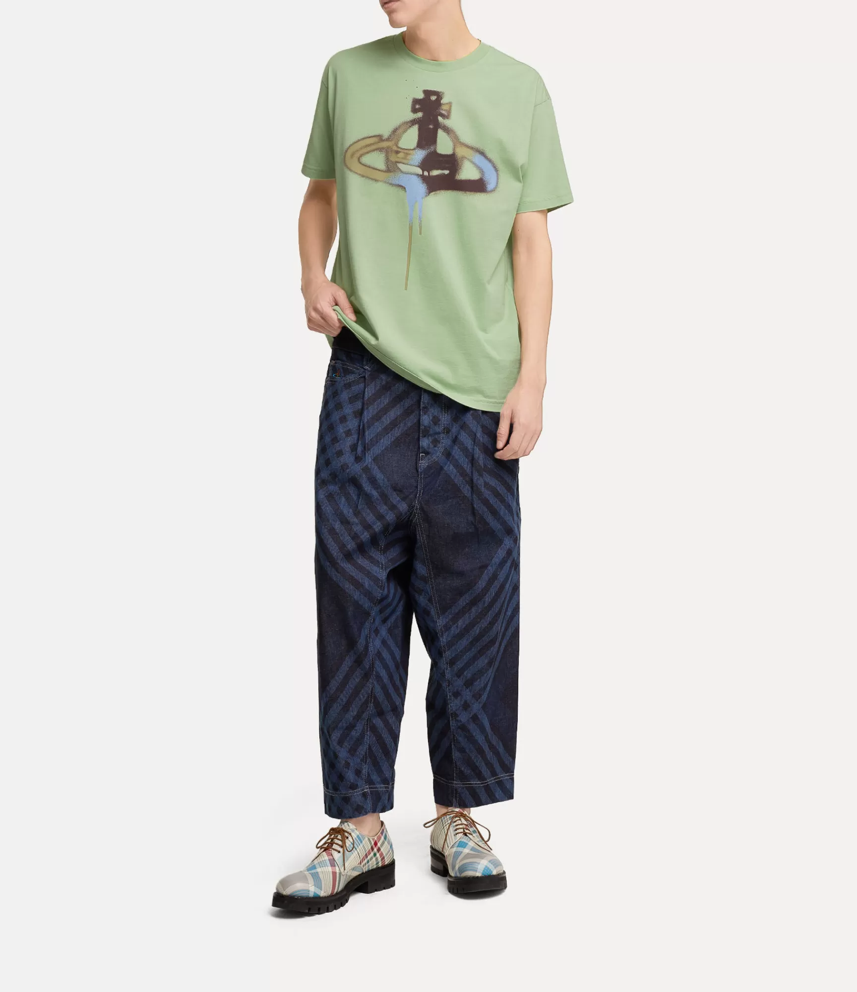 Vivienne Westwood T-Shirts and Polos | Sweatshirts and T-Shirts*Spray orb classic t-shirt Pistachio