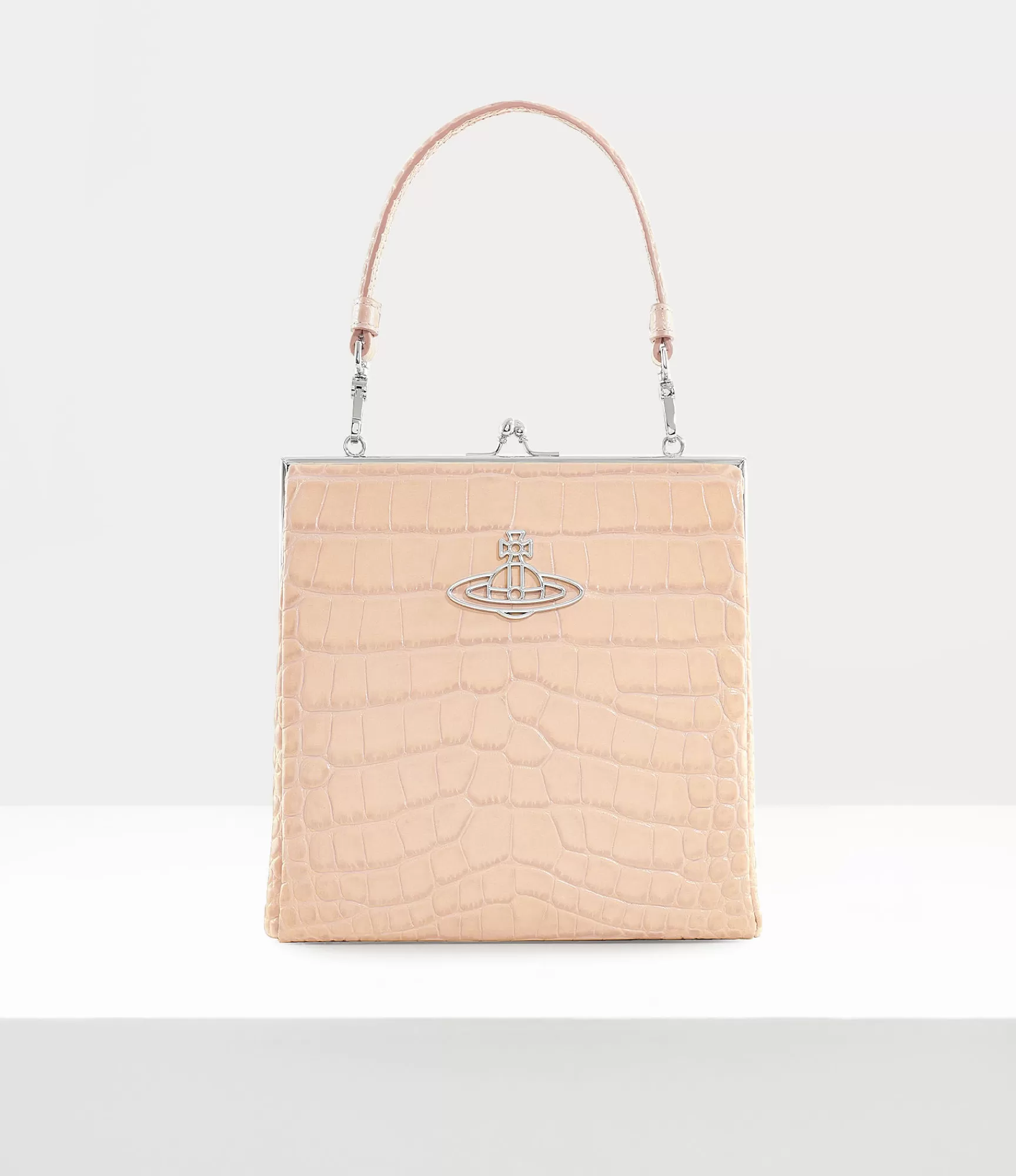 Vivienne Westwood Handbags*Square frame purse Cream