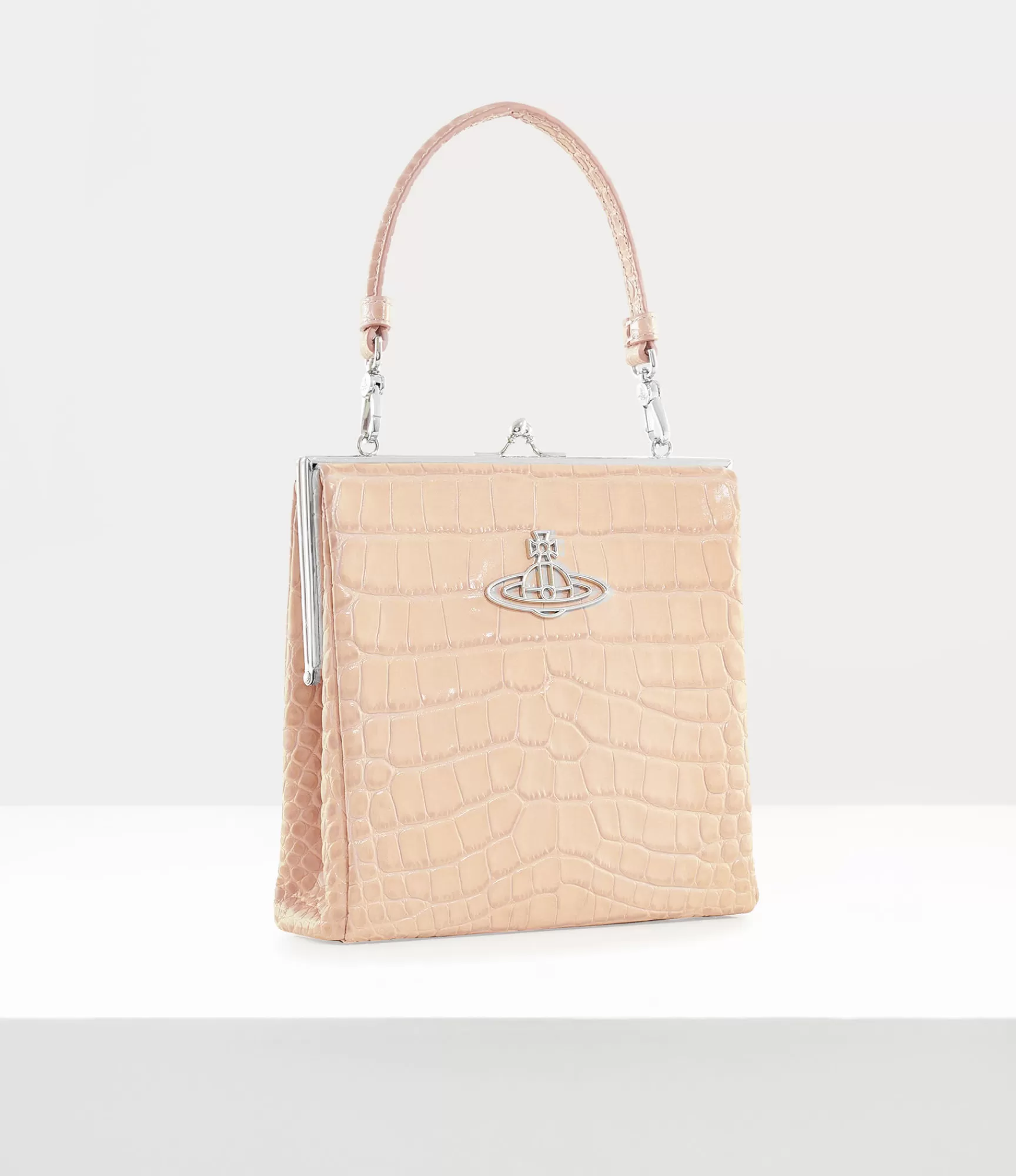 Vivienne Westwood Handbags*Square frame purse Cream