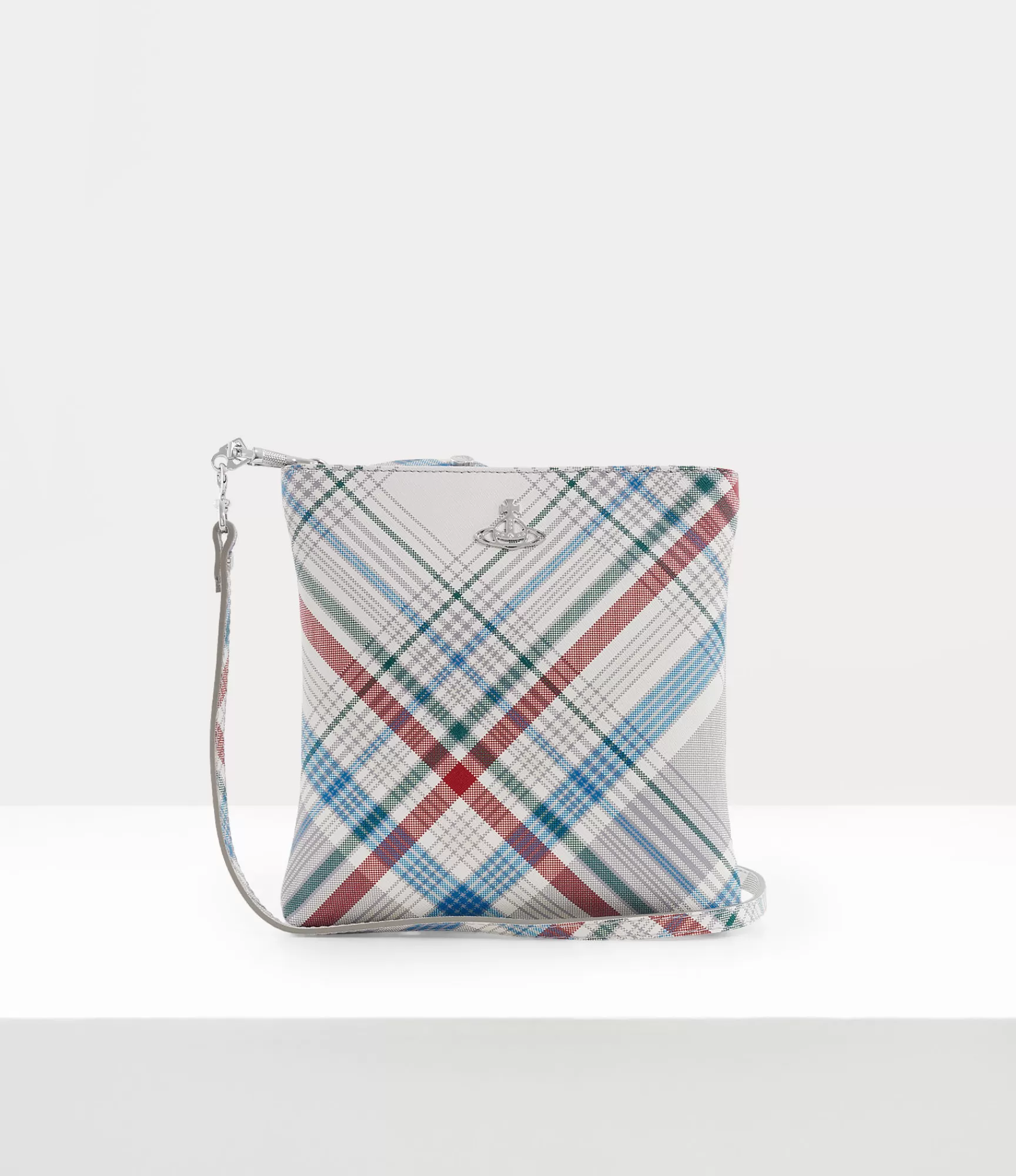 Vivienne Westwood Crossbody Bags*SQUIRE SQUARE CROSSBODY Madras Check