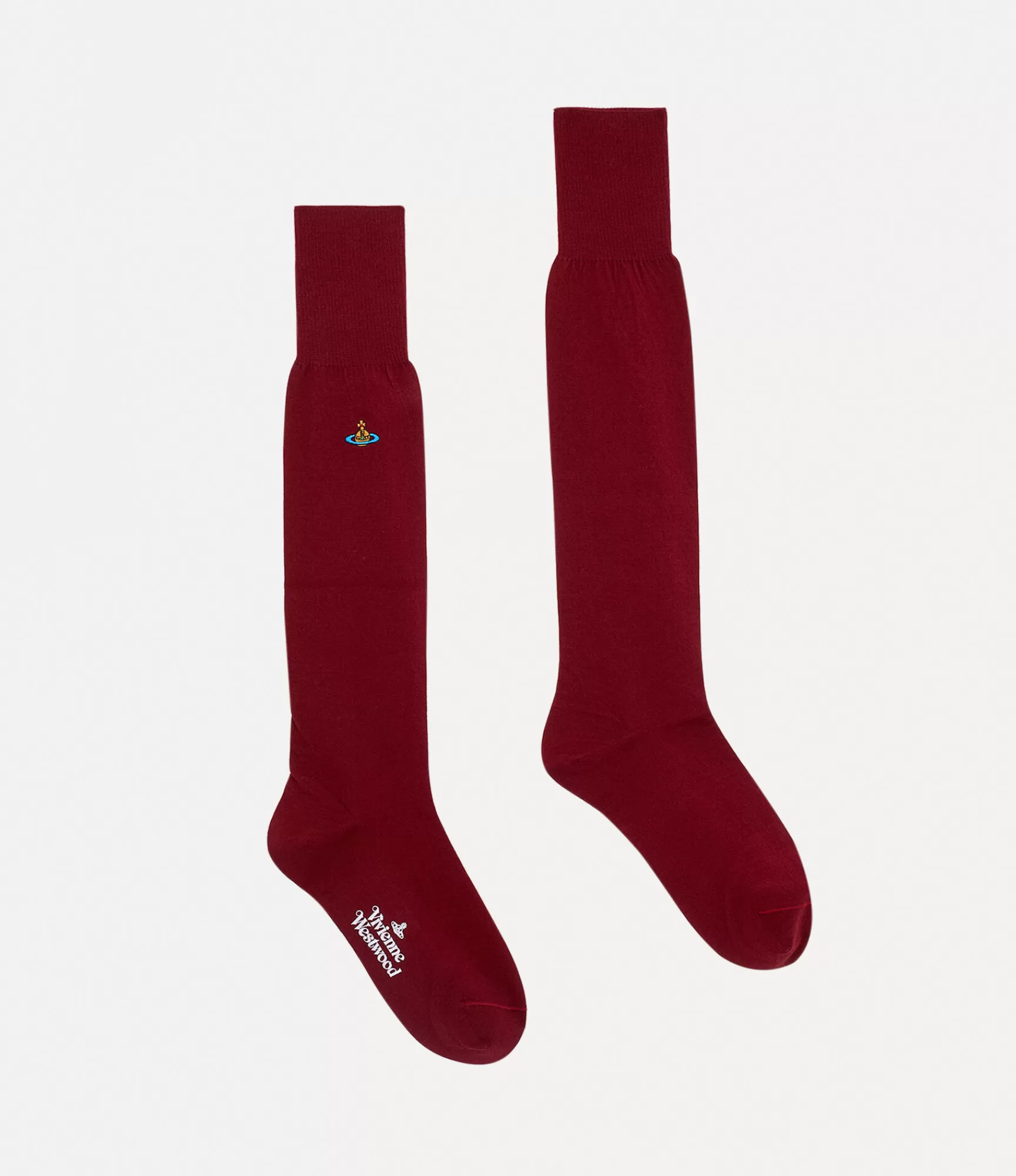 Vivienne Westwood Socks | Socks and Tights*UNI COLOUR HIGH SOCK Claret
