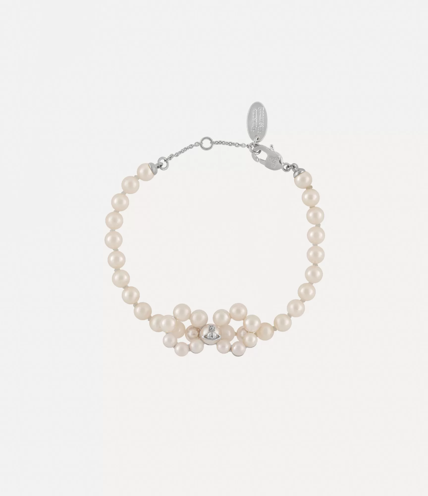 Vivienne Westwood Bracelets*Viviana bracelet Platinum / Creamrose Pearl
